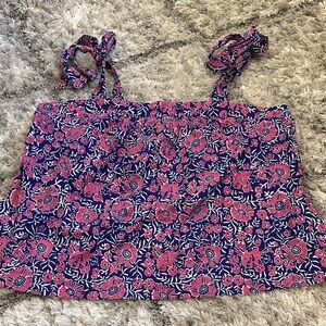 Floral Pink and purple Women's tank